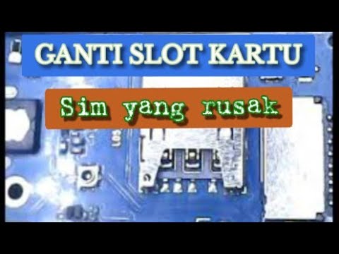 cara memperbaiki slot sim card yang patah